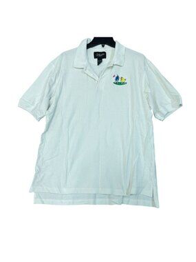 Vtg M&M Turning Point Men's XL White Cotton Golf Polo Shirt P0876